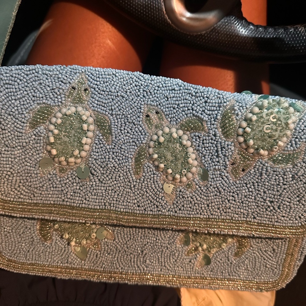 Sea Turtle beaded purse